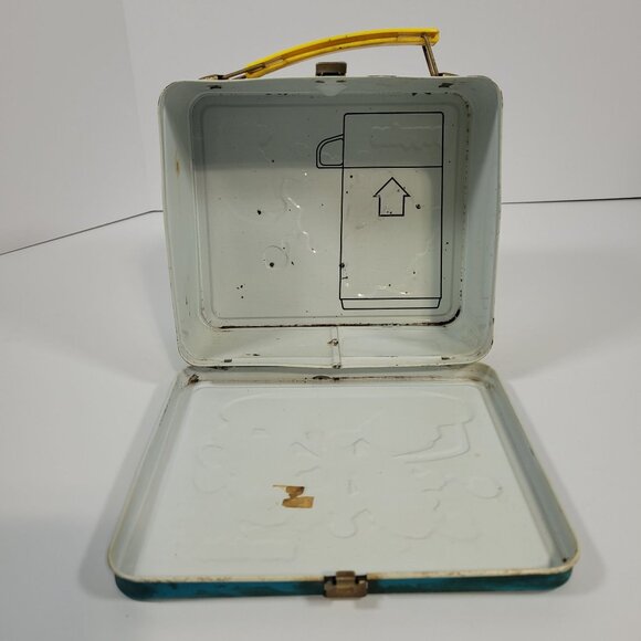 Vintage Aladdin Popples Metal Lunchbox  and Thermos Set 1986 - Picture 9 of 16